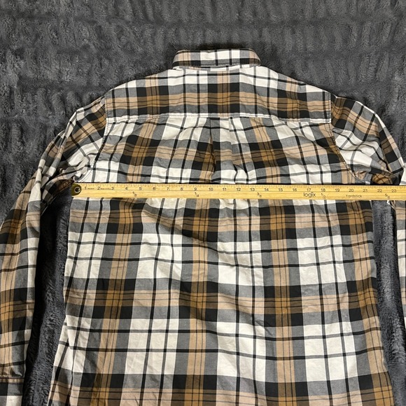 The North Face Men Plaid Flannel Long Sleeve Button Up Shirt Size M Cotton Blend - Picture 6 of 10
